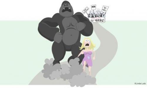 #04 Du müsstest die ganze Zeit mit einem PETA Shirt rumrennen.